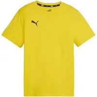 Puma T-shirt Teamgoal Casuals - Gul/Svart Barn, storlek YXS/116 cm