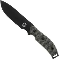 White River Knives GTI 4.5 Black OD Green Canvas Micarta, survival knife, Justin Gingrich design