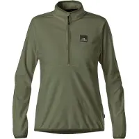 Eider - Fleece dam - W Peclet Fleece Light 1/4 Zip Khaki för Unisex - Storlek XL