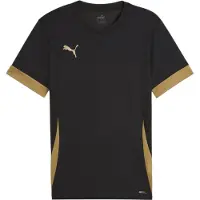 Puma Tränings T-Shirt teamGOAL - Svart/Gold, storlek Small