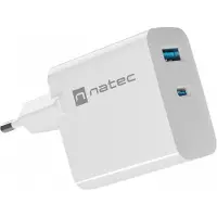 Natec Nuc-2144 65w Usb-a-och Usb-c-väggladdare