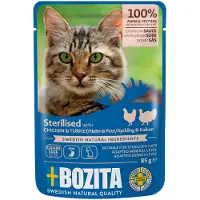 Bozita Bitar i sås Sterilised 12 x 85 g - Fjäderfä