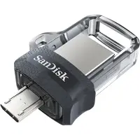 SanDisk Ultra Dual - USB-minne - 128 GB - USB 3.0 / micro USB