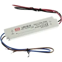 MEAN WELL LPH-18-12 LED driver, LED transformator Konstantspänning, Konstantström 18 W 0 - 1.5 A 12 V/DC inte dimbar, Överbelastningsskydd 1 st