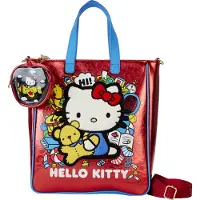 Loungefly Sanrio Hello Kitty 50-årsjubileum Tote-väska med myntväska