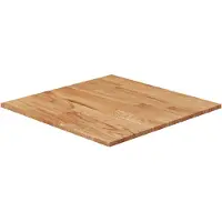 vidaXL Fyrkantig bordsskiva ljusbrun 60x60x1,5 cm ek