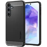 Spigen Samsung Galaxy A55 Rugged Armor TPU Skal - Svart