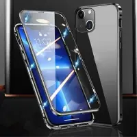 Mtp Products iPhone 15 Magnetiskt Skal med Härdat Glas - Svart