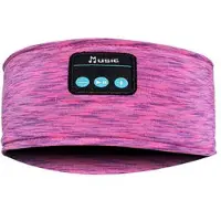 Mtp Products Bluetooth-pannband Trådlösa hörlurar för musik och sömn Hörlurar för sömn HD-stereohögtalare för sömn, träning, jogging, yoga - Rose