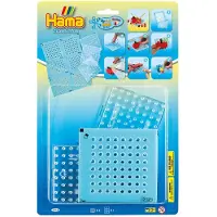Hama Maxi Pärlset - 3 st. + 1 klistermärke - Fyrkanter - - One Size - Pärlor