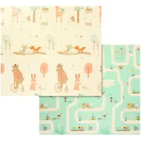 Babyono XPE dubbelsidigt lekmatta 180 x 200 cm
