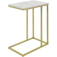 SoBuy Sidobord Guld 48x61x30 cm