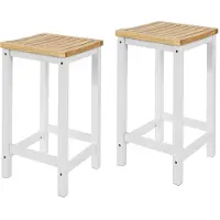 SoBuy SoBuy,2 x barstolar, Barstol med fotstöd, Testad för 120 kg, FST29-WNx2