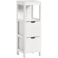 SoBuy Badrumsskåp Vit 30x89x30 cm
