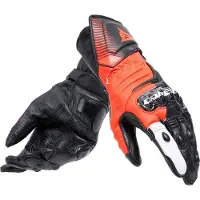 Dainese Carbon 4 Long Handskar Svart/Röd/Vit M Unisex sort