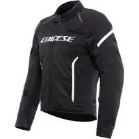 Dainese Air Frame 3 herr Textiljacka Svart/Vit 58 Herrar sort