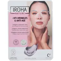 IROHA nature Ansiktsmask & Kropp - Iroha - 100% Bomull - Kollagen - Anti-åldrande - Engångsbruk