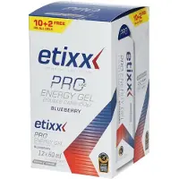 Etixx Double Carb Pro Line Låda Med Energigeler Blåbär 60ml 12 Enheter
