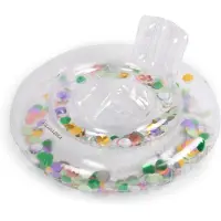 Filibabba Babybadring - Alfie - 60 cm - Regnbågskonfetti - - One Size - Badring