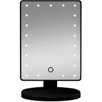 Gillian Jones Heart Led Touch-black Sminkspegel