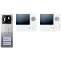 Siedle SET CVB 850-2 E/W Porttelefon Sladd Komplett-set Silver, Vit