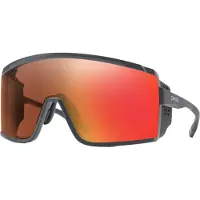 Smith - Solglasögon - Pursuit Dark Grey Chromapop Glacier Photochromic Copper Red Mirror för Unisex - Grå