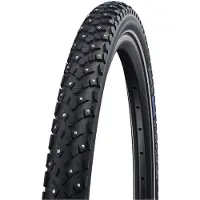 Schwalbe Marathon Winter Plus Clincher Tyre Reflex 20x1.60" svart 42-406 | 20x1,60" 2022 Däck med punkteringsskydd