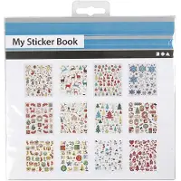Creativ Company Klistermärken Bok med Julmotiv 12 olika ark