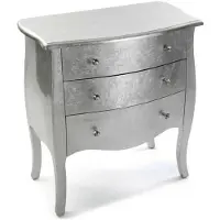 Jamon Kommod - VERSA - CAGLIARI - 3 lådor - Grå - Silverblad
