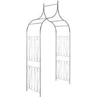 vidaXL Pergola för klätterväxter mörkgrön - Bersåer, spaljéer & pergolor