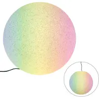 QAZQA Smart utomhuslampa grå 56 cm IP44 inkl Wifi A60 - Nura