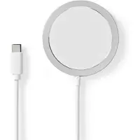 Nedis Trådlös laddning | Stand | 5 / 7.5 / 10 / 15 W | 1.0 A / 1.1 / 1.67 A / 2.0 A | Kabel ingår | USB Type-C(tm) | 1.00 m