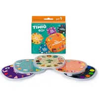 Timio Disc set 1 - Barnsånger, Vilda djur, Instrument, Färger oc - - One Size - Leksaker