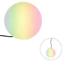 QAZQA Smart utomhuslampa vit 25 cm IP65 inkl. WiFi A60 - Nura
