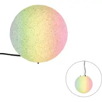 QAZQA Smart utomhuslampa grå 25 cm IP65 inkl. WiFi A60 - Nura