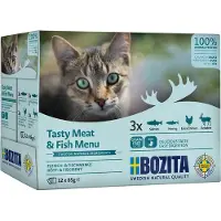 Bozita kött & fisk multipack våtfoder katt