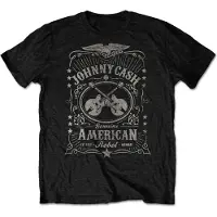 Ginza.se Johnny Cash: Unisex T-Shirt/American Rebel 2 (Black) (Medium)