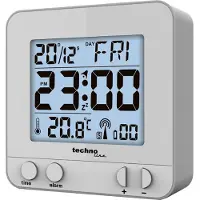 Technoline WT235 si Väckarklocka DCF Silver Larmtider: 1