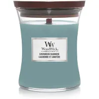 Woodwick Medium Hourglass Evergreen Cashmere