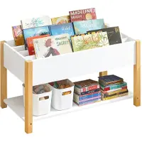 SoBuy SoBuy, Barnhylla, Bokhylla, Leksaksförvaring, Barnrum KMB35-W