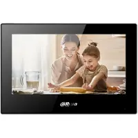 Dahua Pro Series - IP intercom station monitor - inomhus - trådlös, kabelansluten - 802.11b/g/n - 10/100 Ethernet - svart