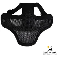 ASG Strike Systems Airsoft Metal Mesh Mask Lower Half (Färg: Svart)