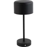 TRIO Leuchten LED bordslampa Jeff, dimbar, Svart, Vardagsrum / matsal, Metall, Modern, LED-bordslampa