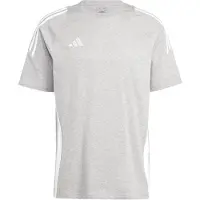 Adidas Funktionstopp 'Tiro 24' gråmelerad / vit