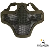 ASG Strike Systems Airsoft Metal Mesh Mask Lower Half (Färg: OD Green)