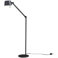 LUCANDE Golvlampa , Silka, Svart, Arbetsrum / hemkontor, Metall, Modern