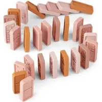Liewood Domino - 28 delar - Dodo - Rose Multi Mix - - One Size - Spel