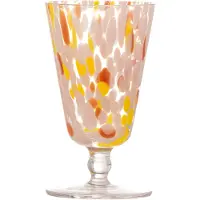 Bloomingville Lilya Vinglas, Rosa, Glas