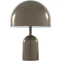 Tom Dixon Akku-bordslampa BELL PORTABLE, taupe, 28 cm IP44 dimbar, Vardagsrum / matsal, Syntetmaterial, Design