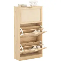 SoBuy Skotrappa 3 klaffar Skoskåp 60x118x24 cm